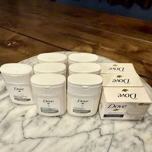10 Travel Lot DOVE Shampoo Conditioner Body Lotion Soap - 10oz of NEW Product!